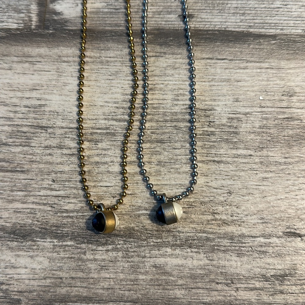 Lokai Single Pendant Necklace- Lot Of 2 - Silver/… - image 2